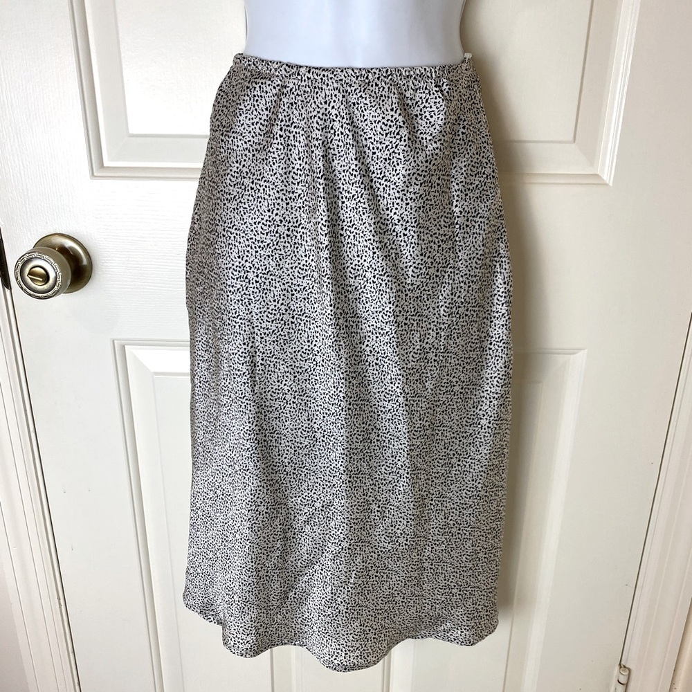 Silk/Satin Midi Skirt